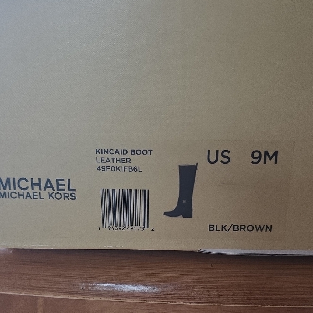 Michael Kors Black and Brown Knee-High Boots - Picture 2 of 2
